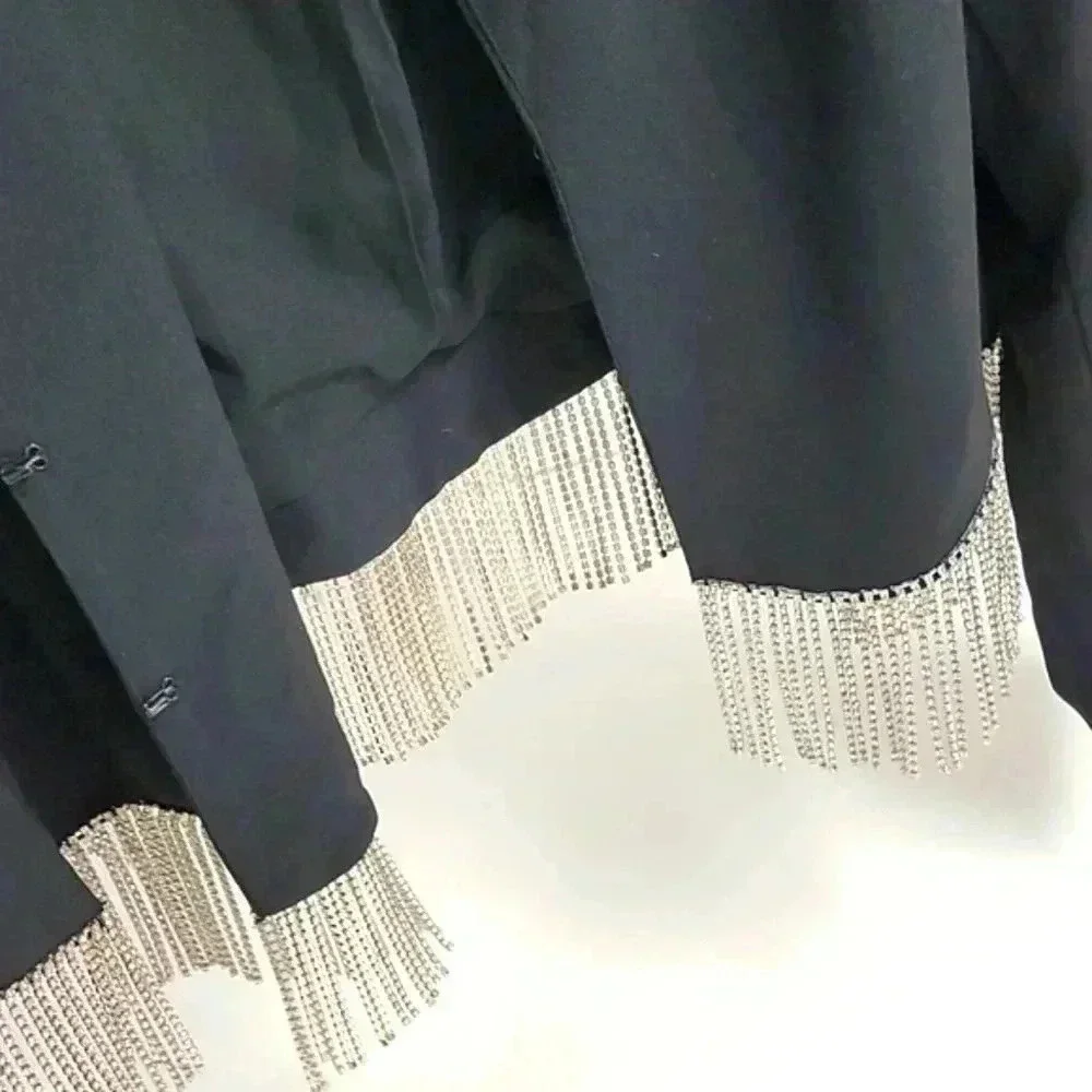 Fashion to Figure Rhinestone Trim Blazer
